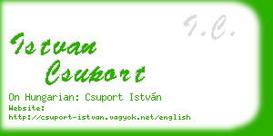 istvan csuport business card